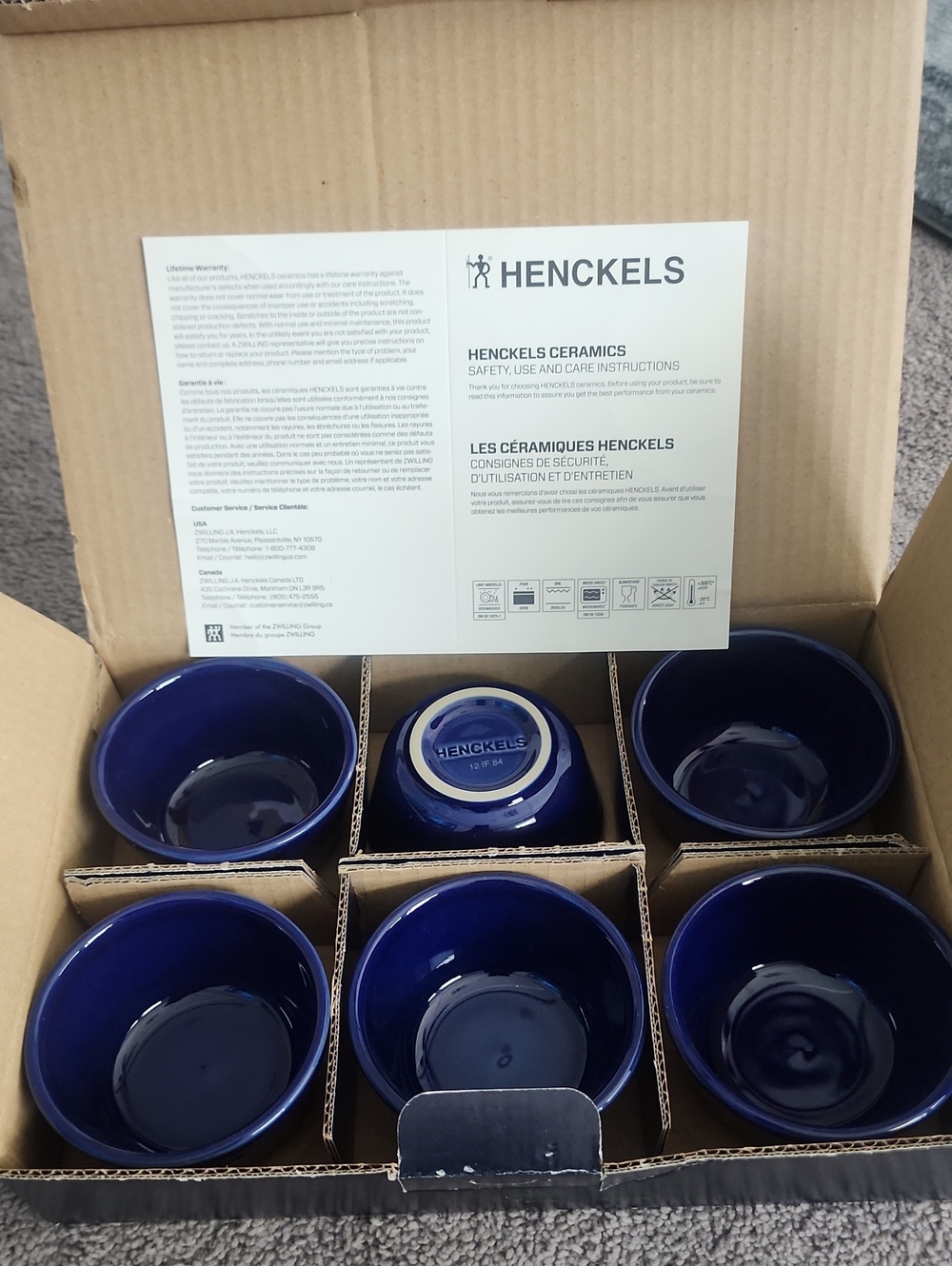 Henckels Ceramic 6-Piece Round Ramekin Set